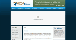 Desktop Screenshot of mcdforphans.org