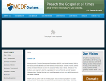 Tablet Screenshot of mcdforphans.org